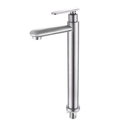 China Metered Single Cold Faucets Classic 304 Stainless Steel Bathroom Faucet for sale