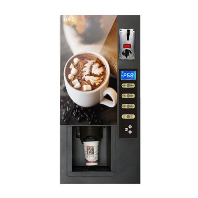 China Optional Button Panel Coffee Dispenser Coin Operated Vending Machine GTD203 Coin Operated Monedas Billetes de maquina for sale