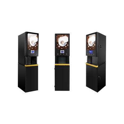 China Carbon steel shell four container automatic beverage coffee vending machine for kiosks pizza vending machine for sale