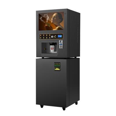 China Carbon Steel Coffee Tea Vending Machine Supplier In Ethiopia Coffee Hot And Cold Vending Machine GTS204 for sale