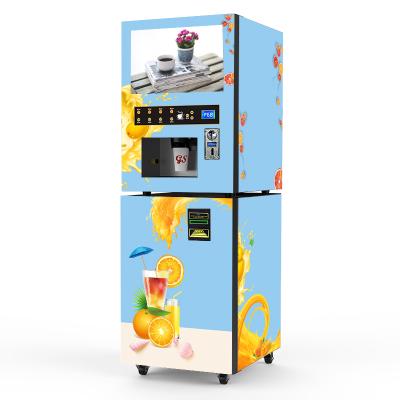 China GTS204 Full Automatic Instant Coffee Vending Machine Carbon Steel Tea Coffee Vending Machine Exporter Canister for sale