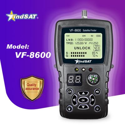 China Satellite Finder DVB-S2 FindSAT VF8600 Signal Level Analyzer for sale