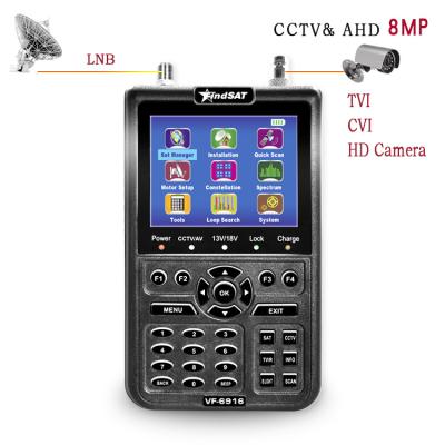 China Satellite Finder Meter,DVB-S2+CCTV+8MP AHD  Satellite Finder Meter for sale