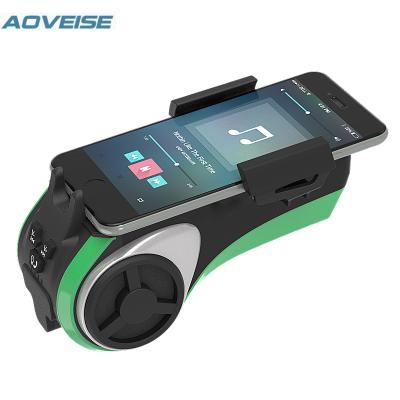 China Portable Outdoor Portable Audio Player Bicycle Rechargeable BT Speaker with Dual Lights AV127B [AOVEISE] for sale