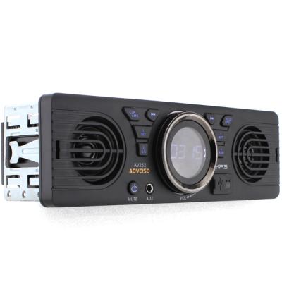 China With two speakers and support car smart hot car audio mp3 player 12V 24V export AOVEISE AV252 single charging phone din with FM USB TF BT hands-free call and answer for sale