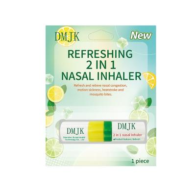 China Viable Nasal Inhaler Sticks Essential Oil Inhaler Nasal Tube With Cotton Wicks for sale