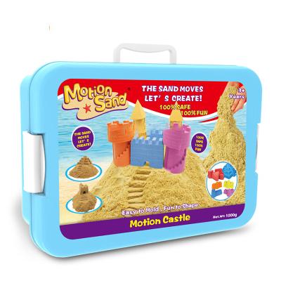 China Magic Space Sand Kids Diy Magic Playset Table Cotton Sand Box With Tools MS-21 for sale