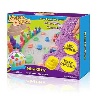 China Magic Smart Motion Sand Toy Mini City kenetic Motion Sand space Magic Sand MS-17 for sale