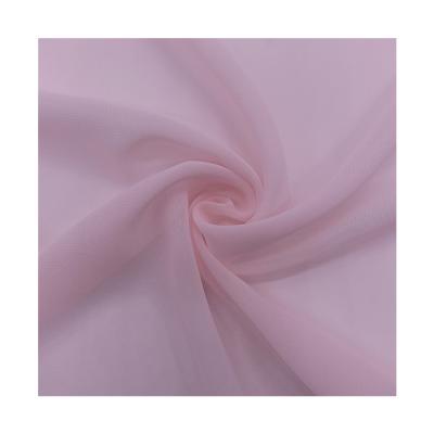 China 100d Polyester Tela Chiffon Fabric Anti Static De Chiffon For Para Blusa for sale