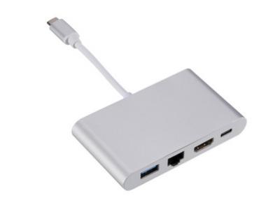 China Wireless 3 In 1 Powered Multifunction USB 3.0 HDMI Hub TPE Aluminum Alloy Te koop