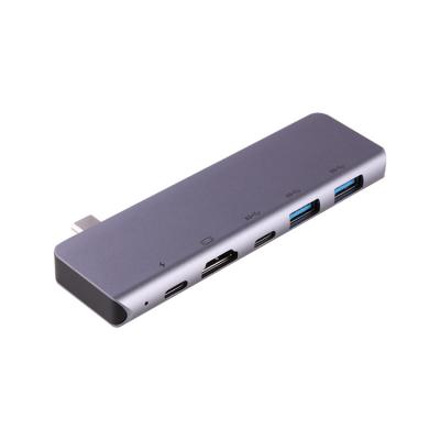 Chine Gris 5 dans 1 type hub actionné d'Usb de C 3,0 pour le Macbook Pro à vendre