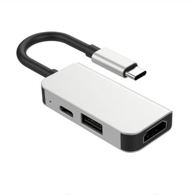 Cina 3 in 1 tipo tipo stazione di USB del hub di C di aggancio di Multiport in vendita