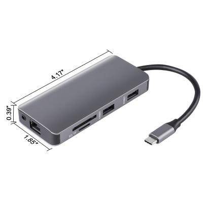 中国 5 In 1 PD Port Multiple Superspeed USB C HUB Adapter ABS Aluminum Alloy 販売のため