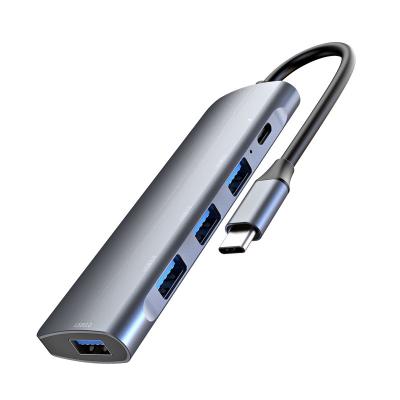 China Gris 5 en 1 tipo múltiple EJE masculino del adaptador USB 3,0 en venta