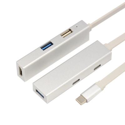 China Plata 5 de HDMI 4K en 1 EJE accionado de la aleación de aluminio USB C en venta