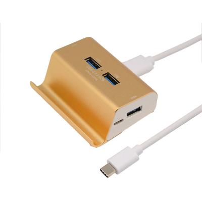 China MacBook Pro Aluminum Alloy Powered Usb Type C Hub for sale