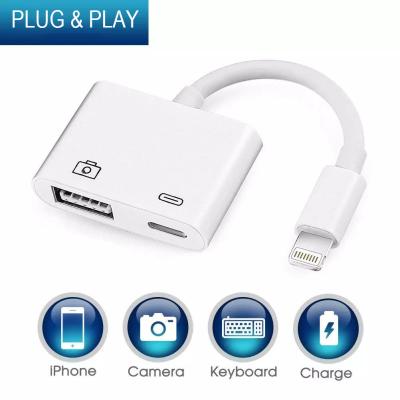 China 2 in 1 Apple Iphone weibliche Anschluss Lightning Adapter Kabel zu verkaufen