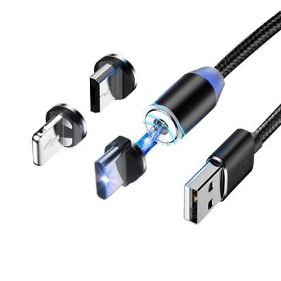 Cina 3 in 1 8 cavo di carico veloce di Pin Magnetic 1M Usb Type C in vendita