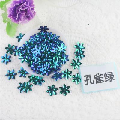 China Wholesale Shape Sequin Flower Sequin Loose Color Abrasion Resistance Mix AB Loose Sequin for sale