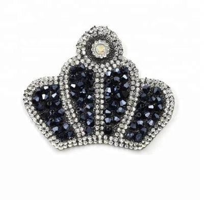 China 3D Alibaba New Arrival Rhinestone Pearl Iron On Patches for sale