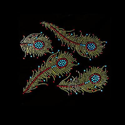 China Beautiful Flatback Flower Hotfix Rhinestone Transfer Bling Iron On Patch Pattern Design for sale