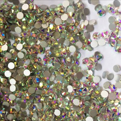 China Non-PVC & factory directy color direcy sales ab flatback crystal rhinestones hotfix non lead free for sale