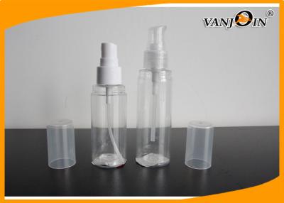 China 70ml Transparent PET Cosmetic Bottles with Caps and Pumps Small Plastic Containers for sale