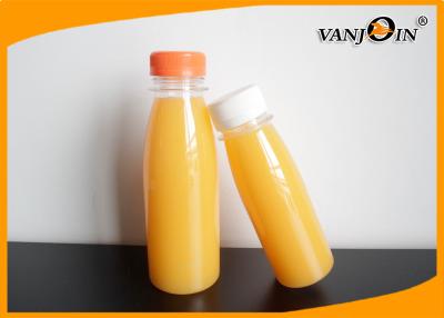 China 220ml / 330ml PET Juice Bottles / BPA free Small Plastic Bottles with Lids for sale