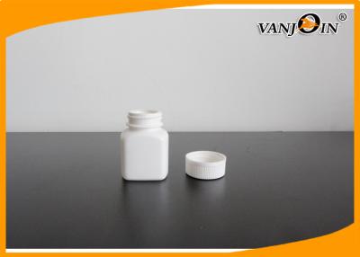 China a medicina plástica quadrada francesa branca do produto comestível 30ml engarrafa o recipiente farmacêutico à venda