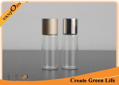 China Screw Top Small Glass Vials 5ml With Aluminum Cap , Perfume Mini Glass Containers for sale