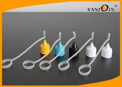 China Colorful Needle Dropper Bottle Tips for E-cigarette Bottle Liquid , Bottle Caps for E-juice Bottles for sale