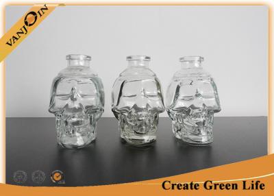 China Crystal Skull Head 180ml Vodka Whiskey Shot Wine Glass Drinking Bottles For Home or Bar for sale