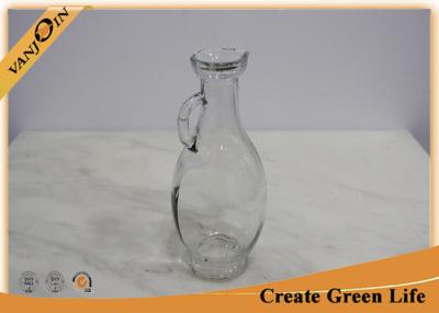 China Kitchen Glass Oil Bottle With Small Handle 216g 270ml 72mm Max Diameter for sale