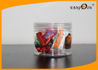 China Custom 12oz 350ml Pet Plastic Food Jars , Plastic Candy Containers for sale