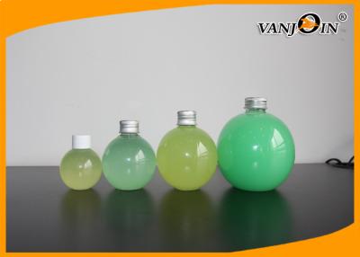 China 250ml 500ml Screw Cap Plastic Juice Bottles , Spherical Plastic Bottles Beverage Package for sale