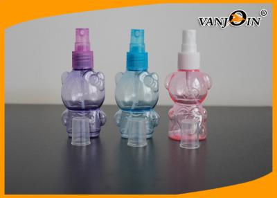 China Small Empty 60ml/2oz Bear Shaped Plastic Cosmetic Bottles With Sprayer for sale