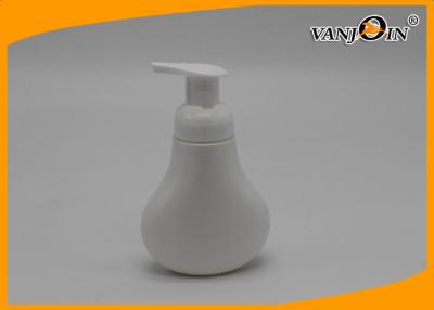 China Fan shaped White Plastic Cosmetic Bottles / HDPE 300ml Plastic Pump Bottle for sale