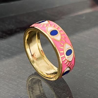 China Wholesale Custom Women's Jewelry Tasty Demon Devil Awakening Blue Tasty Blue Turkish Turkish Ring For Women for sale