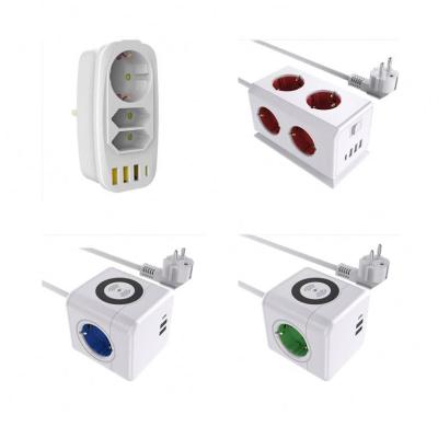 China Residential Type 2022 / Europe Multipurpose Portable Cube Socket Outlet Outlet Power Socket / Waterproof Socket / Adapter / Pin for sale