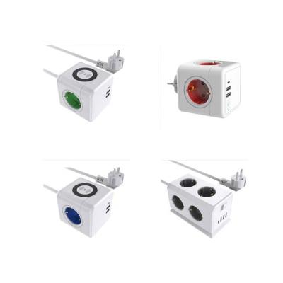 China Residential Standard Strip 2022 / Multipurpose USB Power Cube Power Strip Europe for sale