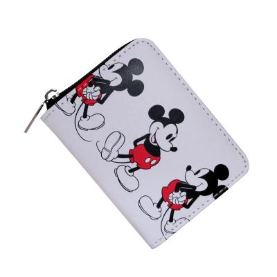 China Fashion waterproof cartoon printing PVC Japan style zipper wallets stand up payment card coins custom logo purse for kids for sale