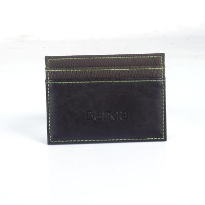 China Professional Manufacturing Single Leather ID Credit Business Card Holder PVC for sale