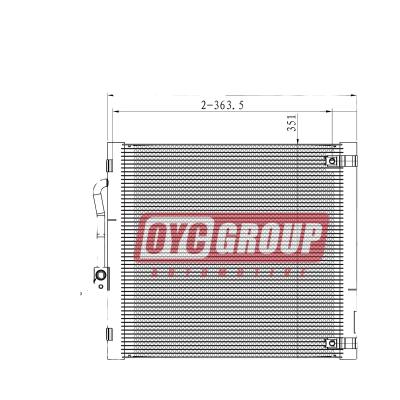 China Model 600761000B S Left CONDENSER 515 x 435 x 110mm for sale