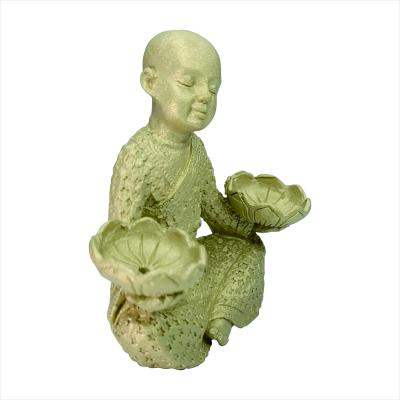 China China Mini Home and Garden Decoration Metal Baby Buddha Statue for sale