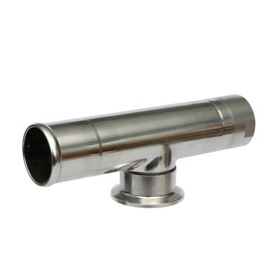 China Aluminum Sanitary Stainless Steel 304 Quick Polish Installation Pipe Fitting Tee for sale