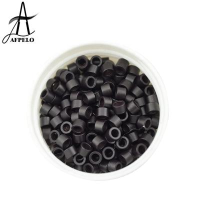 China Screwless Inside 3.5mm High Quality Hair Extension Aluminum Micro Rings Hair Extension Micro Beads for sale