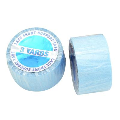 China Tape Hair Extensions Replace Blue Coating Bun Lace Wig PU Hair Toupee Hair Glue Lace Front Tape for sale