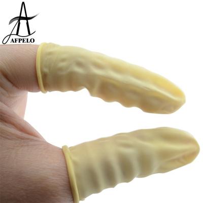 China Natural Finger Cradles Latex Finger Stall Heat Protector Fingertip Hair Extension Tools for sale