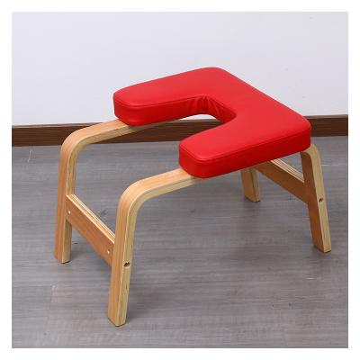 China Synthetic Yoga PU Cover Headstand Yoga Stool Inverted Chair for sale