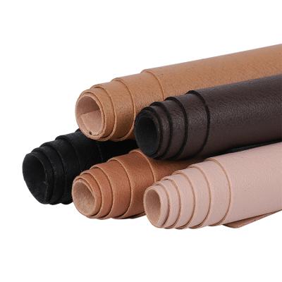 China Coagulated Leather Solid Synthetic Leather 0.6Mm Thick Breathable Eco-Friendly Waterproof Fabric Faux Rolls for sale